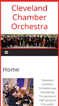 Mobile Screenshot of clevelandchamberorchestra.co.uk