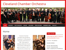 Tablet Screenshot of clevelandchamberorchestra.co.uk